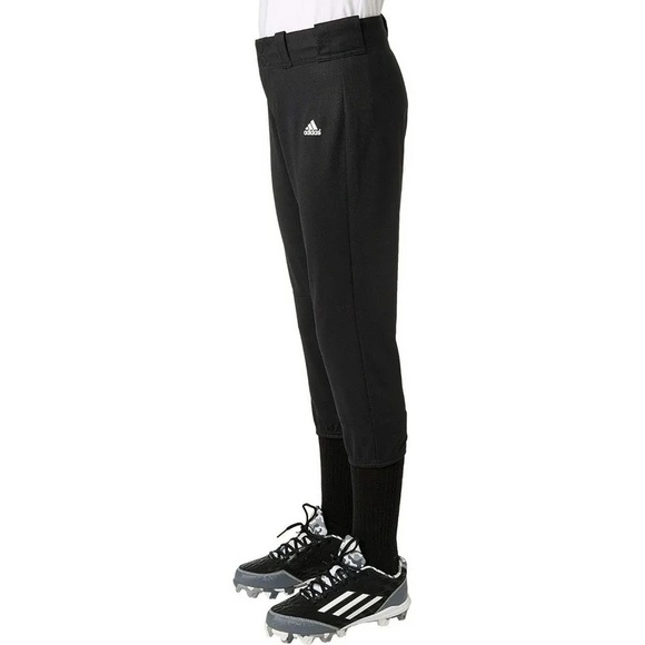 Girls- size XS Adidas Black Athletic/softball Pants- comes with sliding shorts - Picture 1 of 4